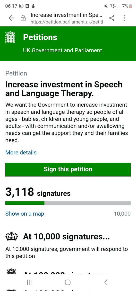 The Invest in Speech &amp; Language petition has done 1,000 signatures a day!!
Can we keep this going on the 4th day to hit 4,000?

Please keep signing &amp; sharing.

Happy Friday 🫶
Let's make a difference together ❤️ 

petition.parliament.uk/petitions/6579…

#SLT #SALT #communication #Speech #AAC