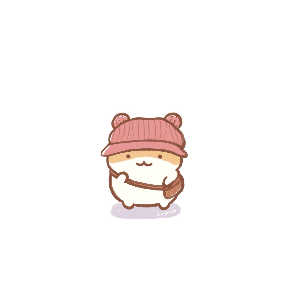 hat no humans :3 pink headwear animal focus solo bag  illustration images