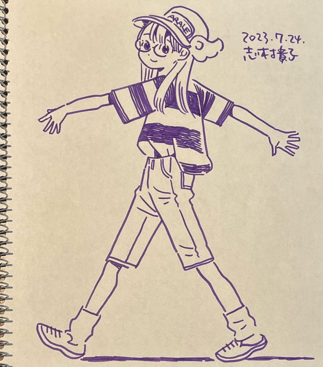 私はずっとアラレちゃんを描いてる。 