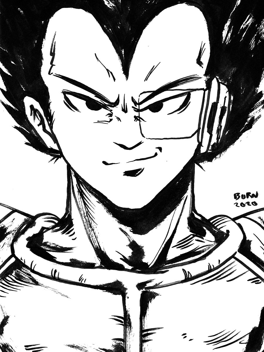 burnzarbon's tweet photo. Fanart รูปแรกในชีวิตผมคือ เบจิต้าก้าง (รูปจริงหายไปตอนน้ำท่วม อันนี้คงวาดใหม่ แต่ผมจำแพทเทิ่นการวาดทุกเส้นได้ไม่มีวันลืมเพราะวาดได้ก็วาดมันอยู่นั่น) ทุกช่วงชีวิตในดีเทลเล็กๆรอบตัวผมนั้นเต็มไปด้วยผลงานของเขาที่ช่วยประคองกำลังใจ เป็นแรงบันดาลใจให้ผมยังวาดรูปอยู่ RIP #AkiraToriyama https://t.co/C9fxZcXfvb
