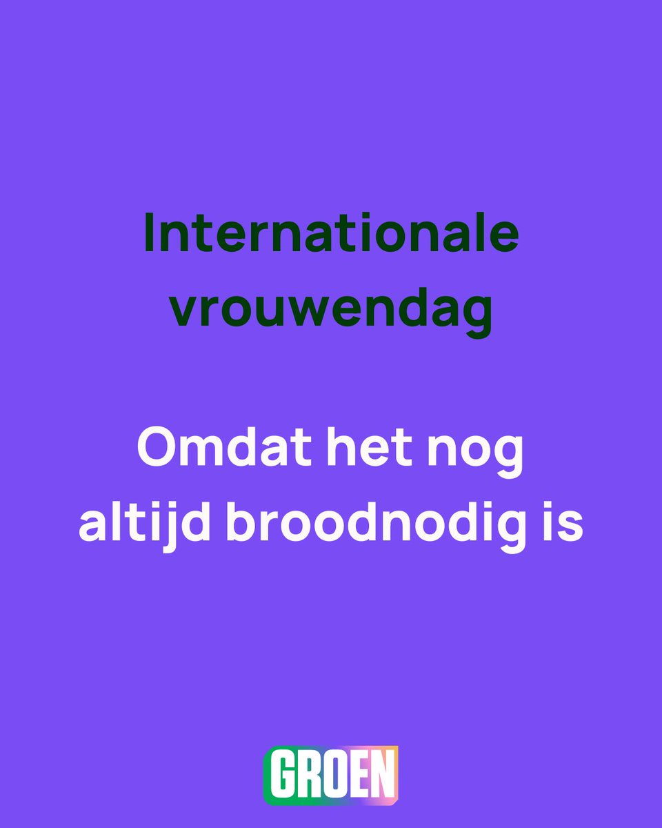 filipwatteeuw's tweet photo. Vandaag is het #InternationaleVrouwendag. Een belangrijke dag, die tot op vandaag nog steeds broodnodig blijkt. Met #GroenGent blijven we strijden voor fundamentele rechten voor meisjes en vrouwen 💚
#groengentgaatdoor #vrouwenrechten #vrouwendag https://t.co/u8a0wDUpCe