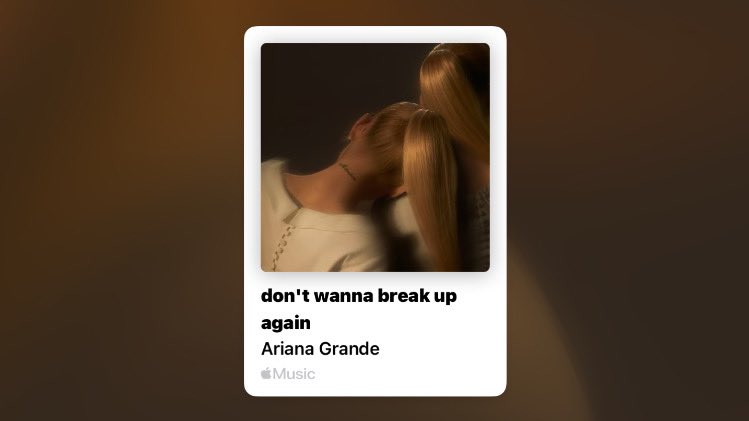 เพลงนี้ใจสลายมาก พยายามประคองความสัมพันธ์ แต่เธอไม่ได้พยายามทุ่มเทเลย ไม่ได้คิดจะปรับตัวจนความรักมาถึงทางตัน ท่อนแรกบอกว่านอนร้องไห้ เธอก็เปิดทีวีเสียงดังให้มันกลบอะ ก็คือเมินเฉยเกิน คือมันยากเพราะไม่อยากเลิกกับใครอีกแล้ว ไม่อยากทำความรู้จักใครใหม่อีกแล้ว แต่ยังอยากมีความรักอยู่