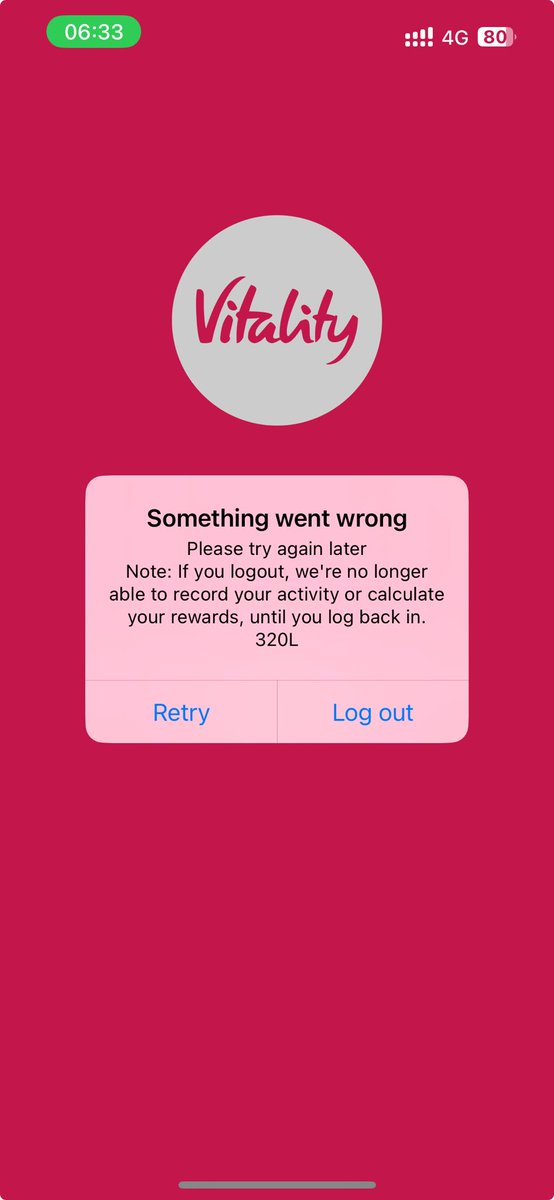 ryanpurvis's tweet image. ⁦@Vitality_UK⁩ has the worst app experience. Always an issue.. this is today’s beaut. I’ve had an issue running so long I forgot I was a Vitality member.

#appexperience #doitbetter
