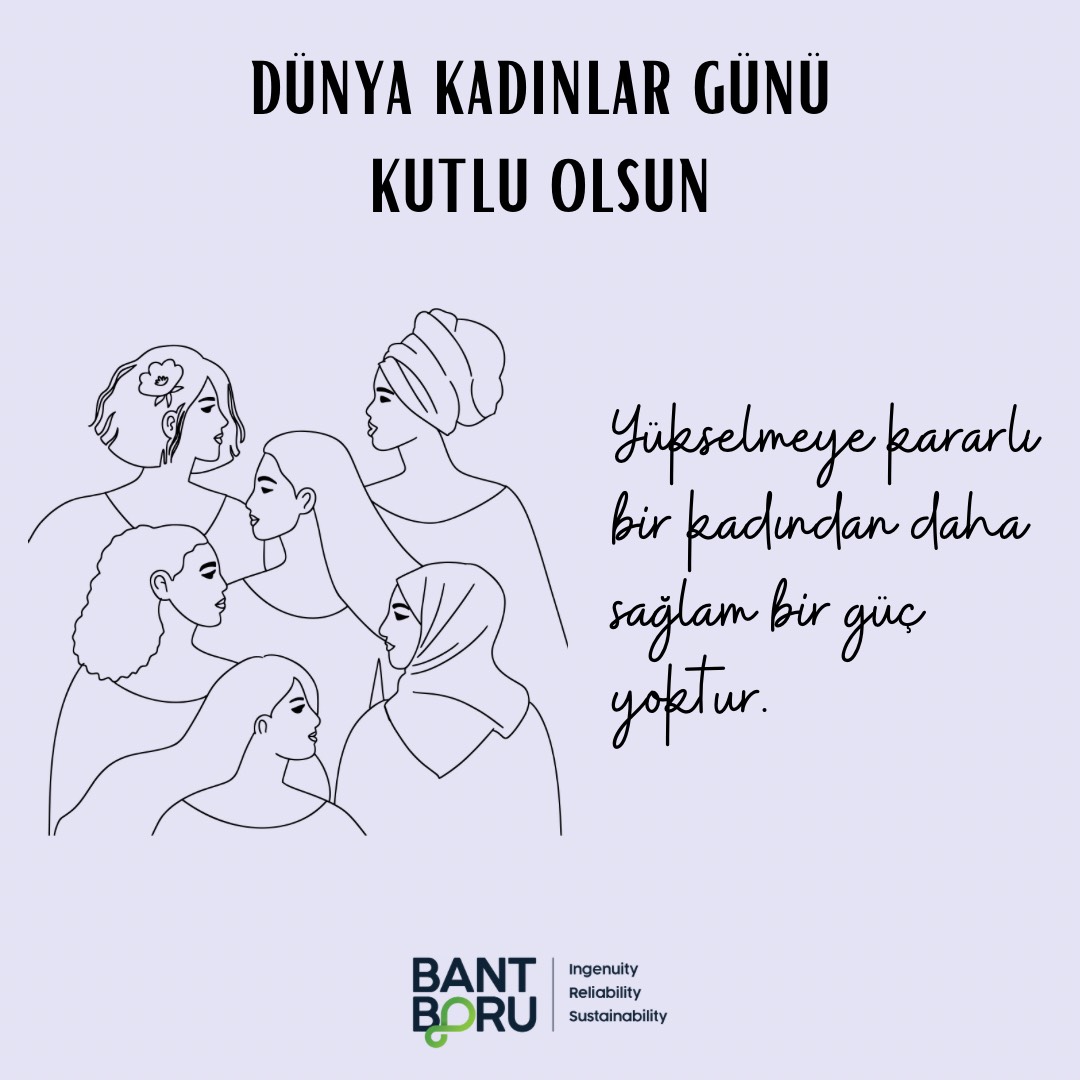 bantboruTR's tweet photo. Hayatın her alanında dayanışma, özgürlük ve eşitlik kavramlarıyla yoğrulan bir dünyada kadınların da hak ettikleri değeri savunuyor, bunun için çalışıyoruz. Çalışma arkadaşlarımıza ve tüm kadınlara güçlü, saygın ve mutlu bir gelecek diliyor; Dünya Kadınlar Günü'nü kutluyoruz. https://t.co/nhSJCXLsgT