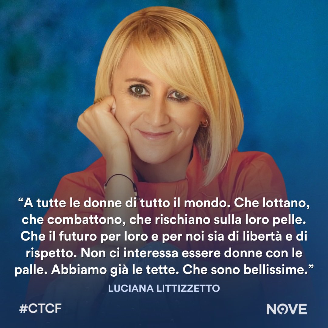 Nella #giornatainternazionaledelladonna dell’#8Marzo condividiamo le parole di Luciana Littizzetto 👏🏼