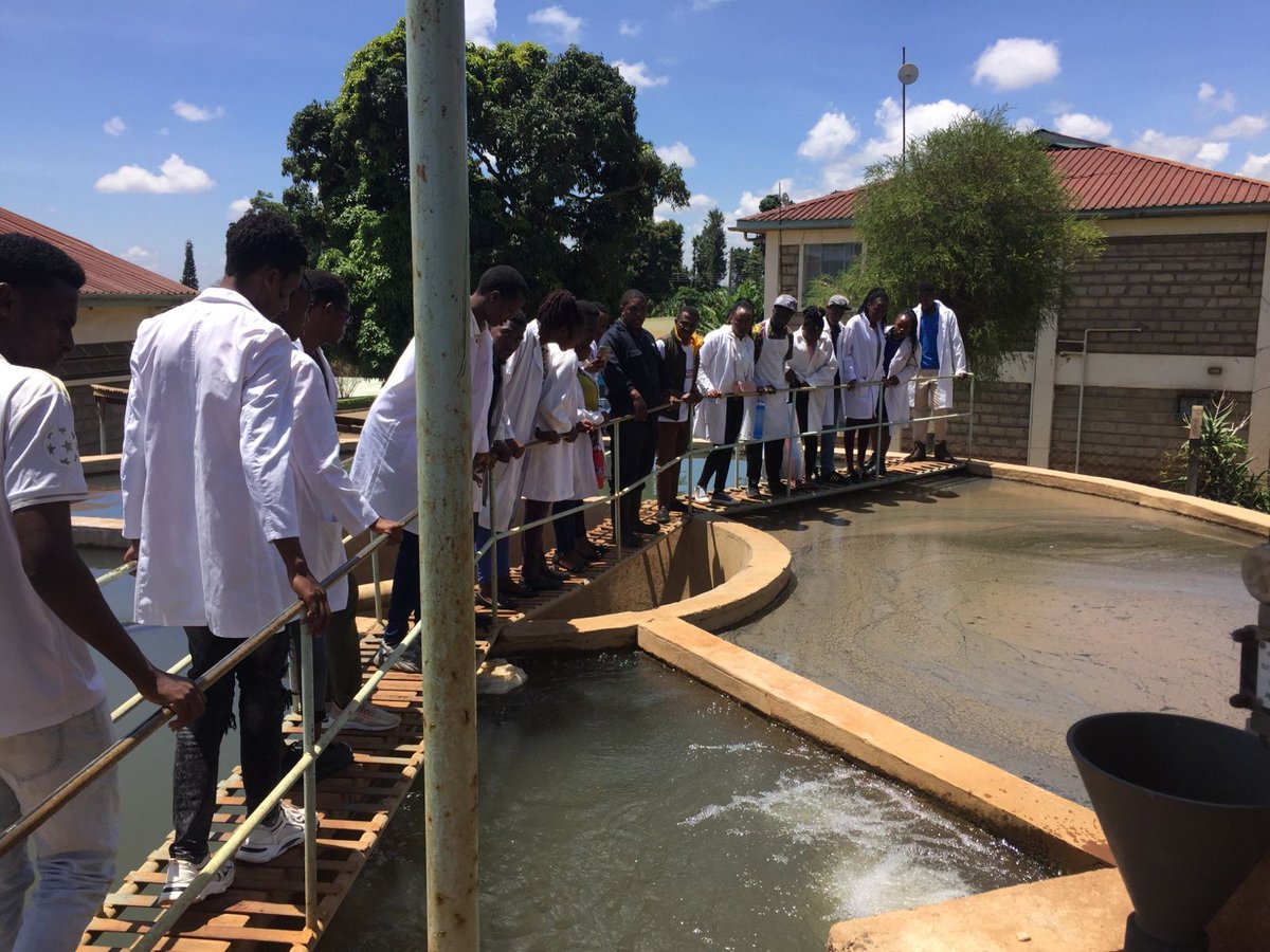 kewi_kenya's tweet photo. Kenya Water Institute Chiakariga Campus Final Year  Students Explore Water Treatment Process at Meru Water and Sewerage Company during their Academics Tour. 

 #AcademicTour 
#WaterTreatment https://t.co/B7tI4GJbUx