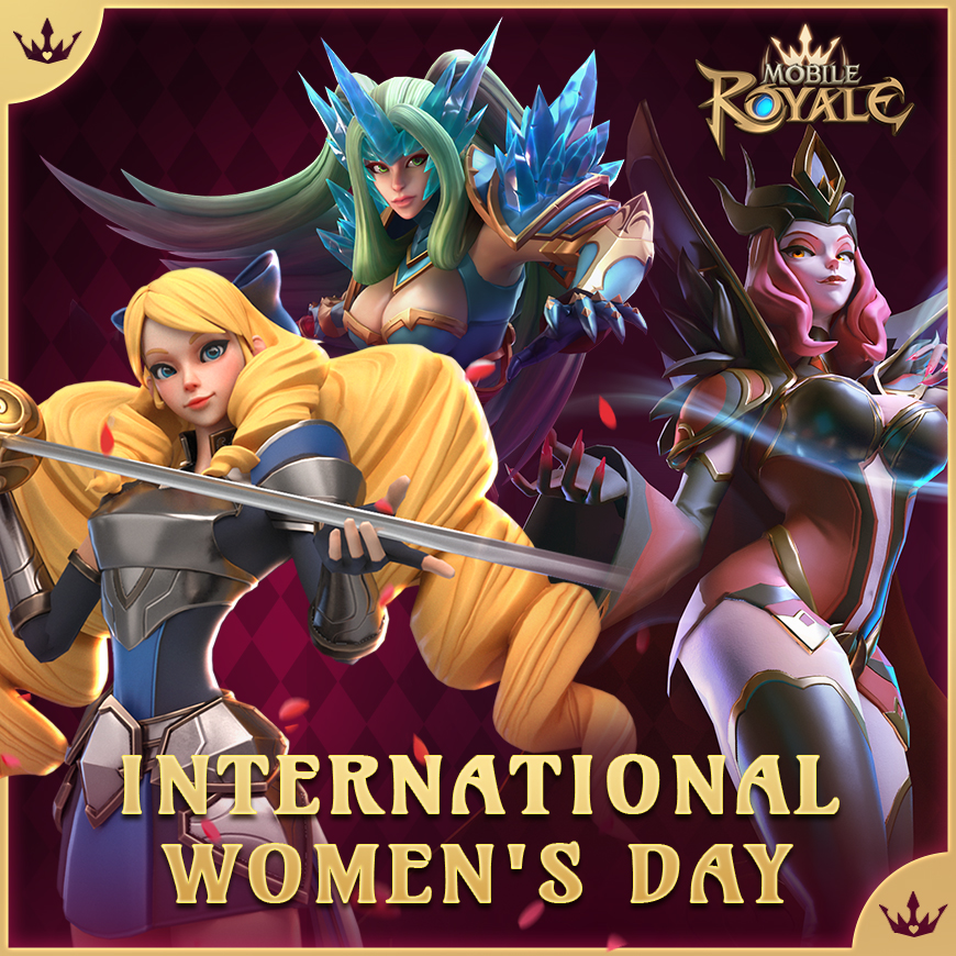 MobileRoyaleMR's tweet photo. Wishing all the amazing women out there a happy and empowering International Women's Day! 💜

#mobileroyale #IWD24 https://t.co/V1ptPwHOY2