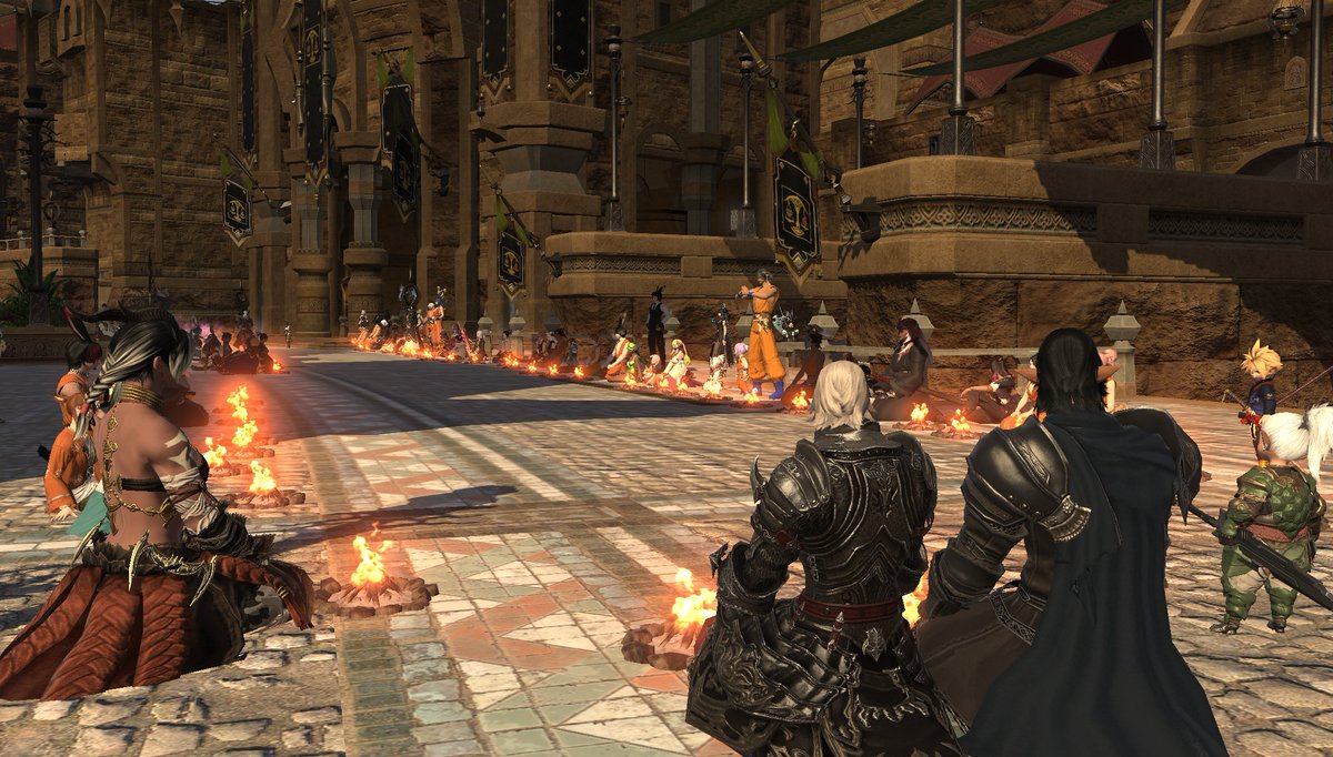 hellostal's tweet photo. people paying respects to Akira Toriyama on Leviathan in ffxiv ;_; https://t.co/pkLTpvVkPb