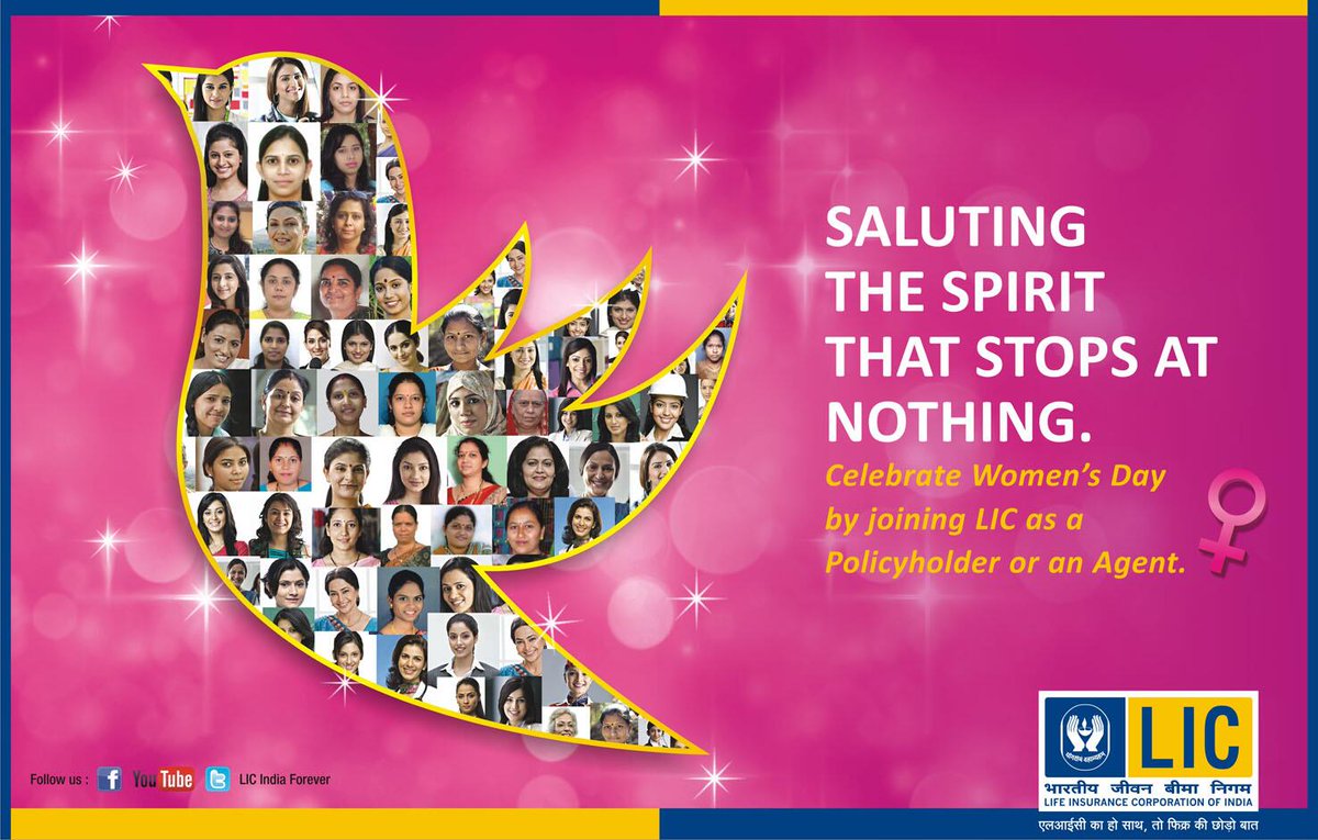 AKSLIC's tweet photo. Happy Women's Day
Celebrate 🥳 Women's Day by Joining LIC as Policyholder or an Agent. https://t.co/6nrIGpgCON