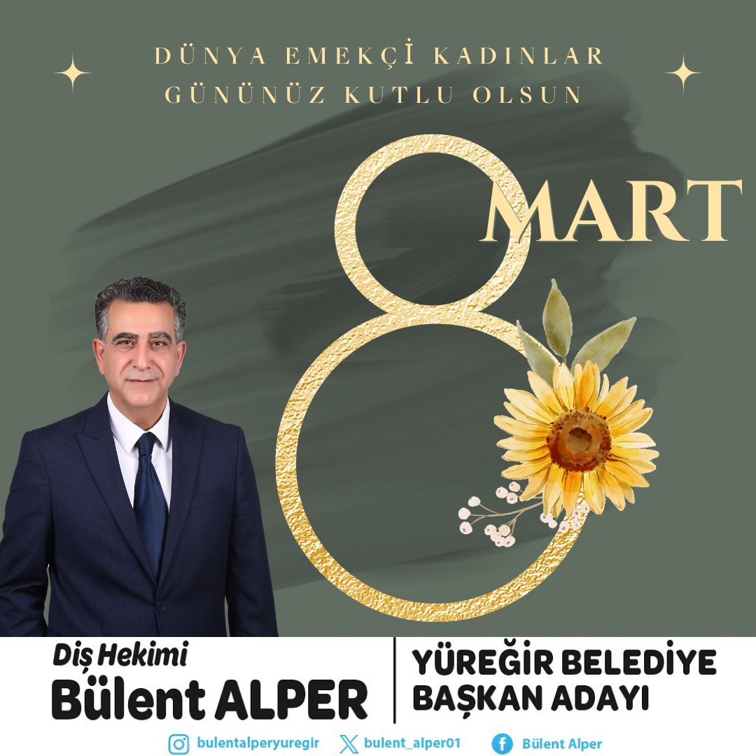 Çabamız bir günü Dünya Kadınlar Günü olarak kutlamak için değil, her günü Mutlu Kadınlar Günü yapmak.Gününüz kutlu olsun

#KadinlarGunu #8Mart #yüreğir #iyiparti #MeralAkşener #adana