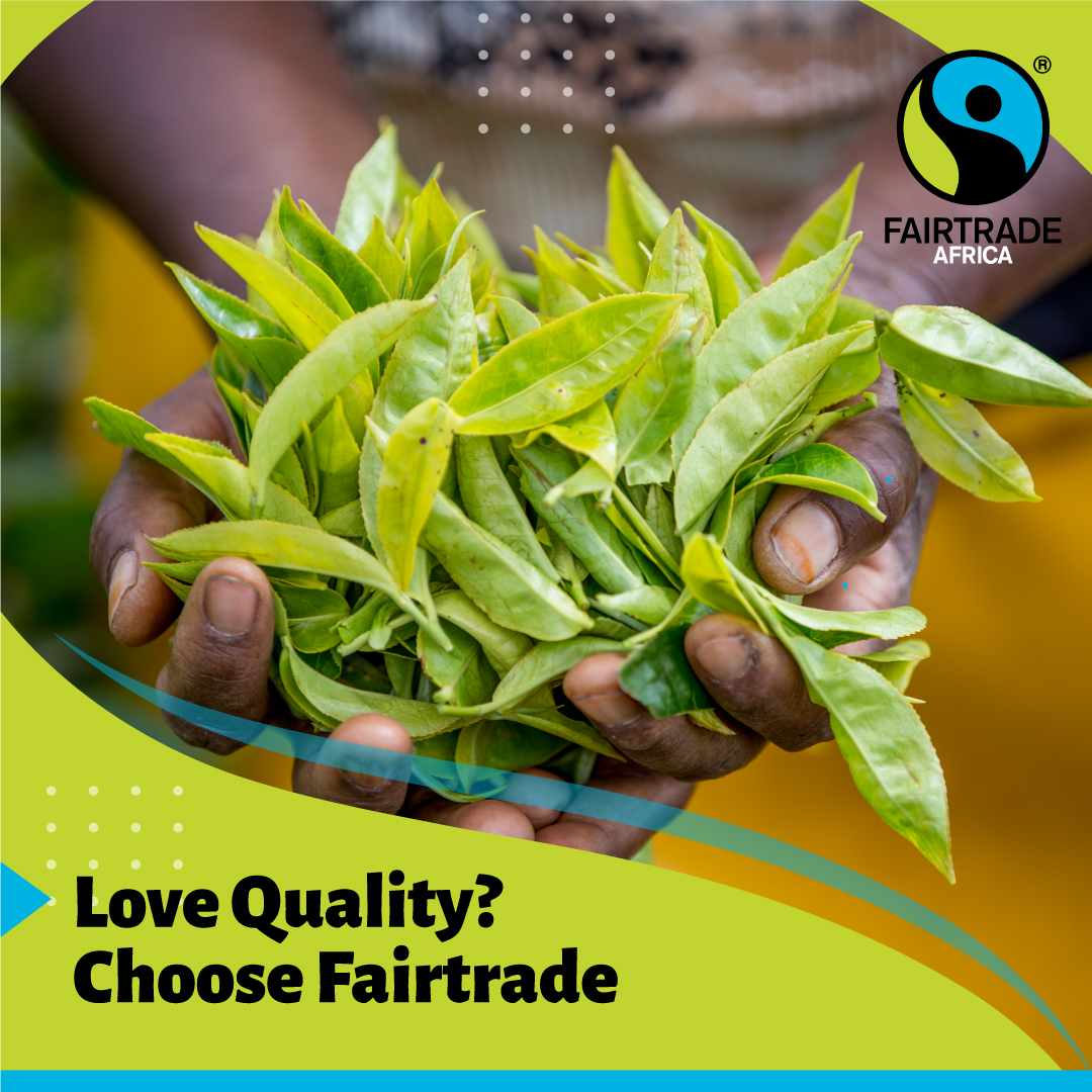 AfricaFairtrade's tweet photo. Buy Fairtrade products and we can’t promise that over 1.4million farmers across Africa won’t fall in love with you. Choose Fairtrade. Choose Good #thefutureisfair https://t.co/1lSo21YzDy