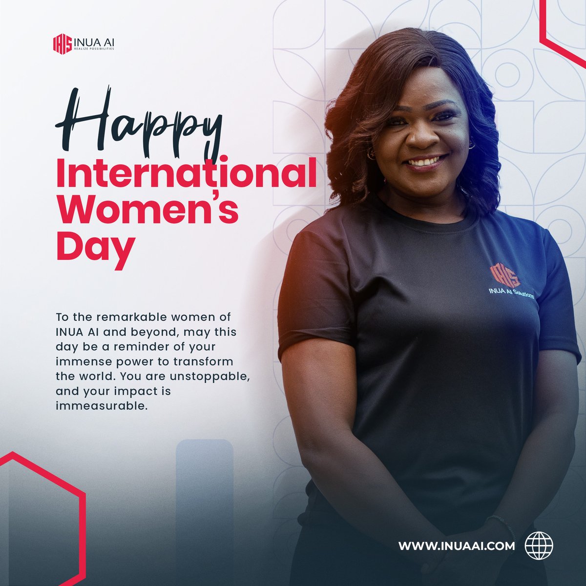 Celebrating the unstoppable women of INUA AI &amp; beyond on #IWD2024. Your passion, brilliance &amp; tenacity transform our world. You are trailblazers, and your impact is immeasurable. Stay fearless, stay mighty! 💪🚀

#WomensDay #BreakingBarriers #GirlPower #RealizePossibilities