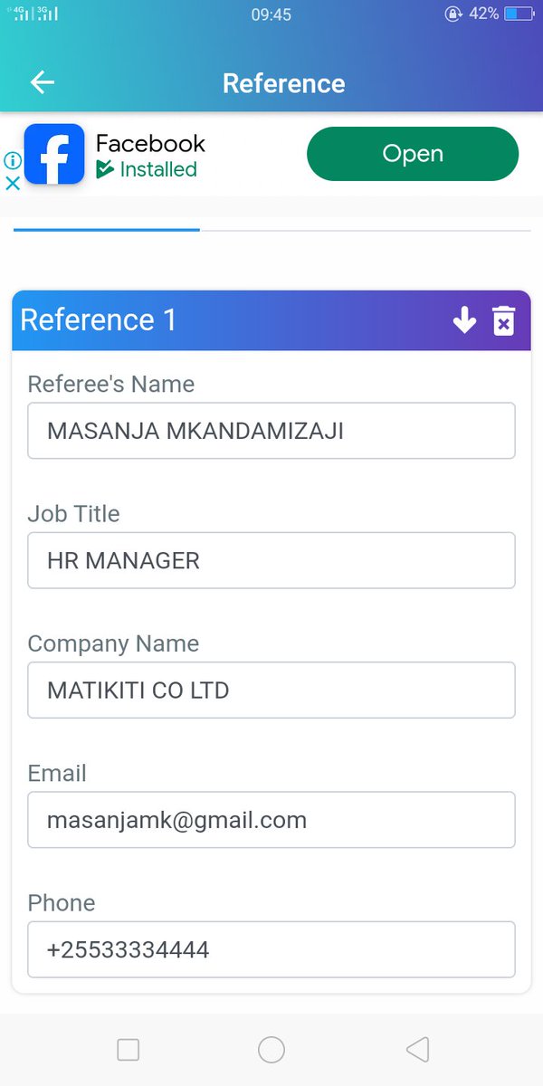 Bofya references kujaza referees wako. 
.
Tazama mfano kwenye picha chini.
.
Ukimaliza save. https:/...