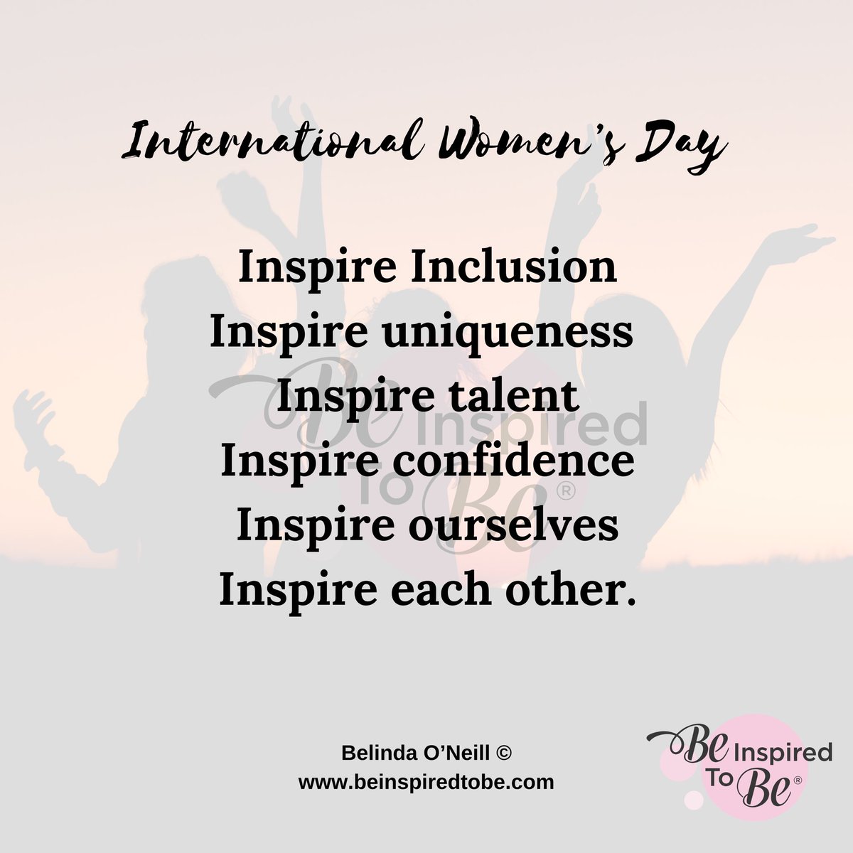 beinspiredtobe's tweet photo. ~ International Women’s Day ~

Braver, brighter, better… together.

Be Inspired To Be,
Belinda 🤍

#iwd2024 #inspireinclusion #beinspiredtobe https://t.co/enHVuNFqBu