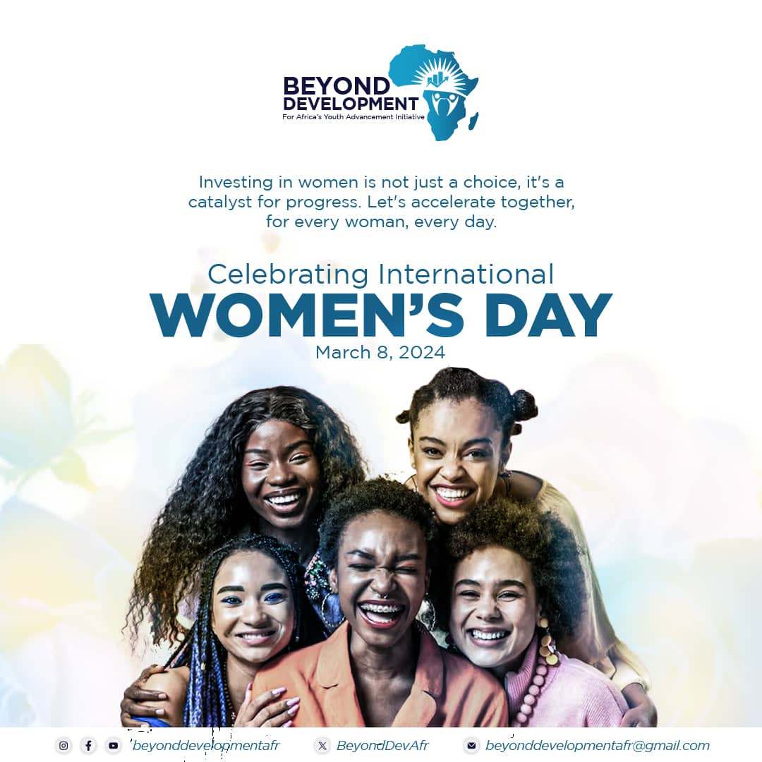 BeyondDevAfr's tweet photo. This International Women's Day, Beyond Development Africa echoes the message that investing in women is investing in progress. Let's work together to accelerate progress for women every day! #IWD2024 #WomenEmpowerment #Africa #beyonddevelopmentafr
#IWD2024 https://t.co/TPJaXuCIIM