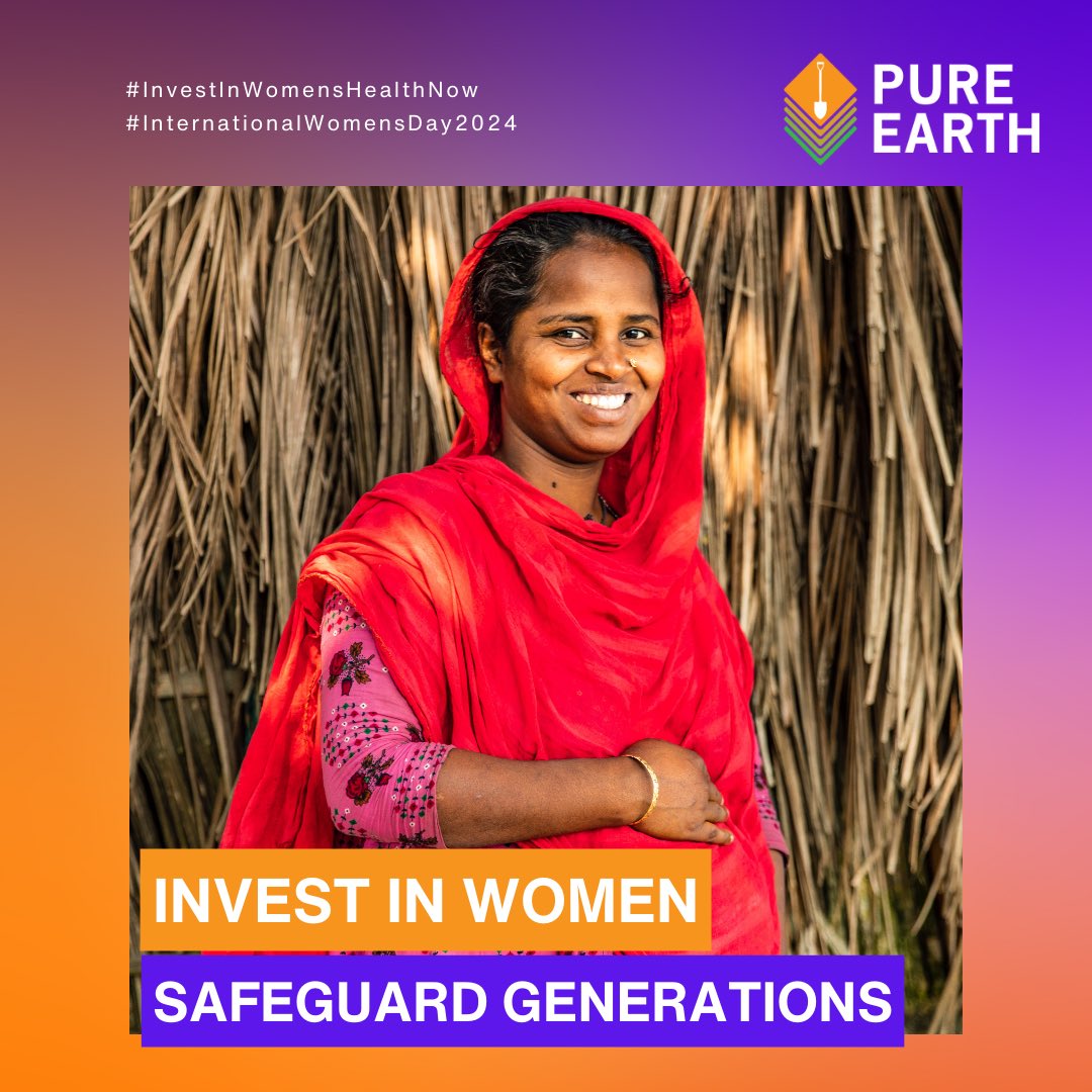 Solve lead pollution by prioritizing women's health! Investing in maternal well-being is crucial to building a #leadpoisoning free future for generations to come. Act now for a healthier tomorrow. #InvestInWomensHealthNow #LeadFreeFuture