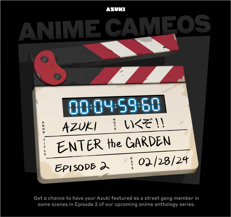 Your Azuki, in anime.

The first round of community licensing picks is in. Those selected to progress to the second phase will be able to see their status on the Collector’s Profile. Thanks to all that participated, there will be more opportunities to opt in to these paid