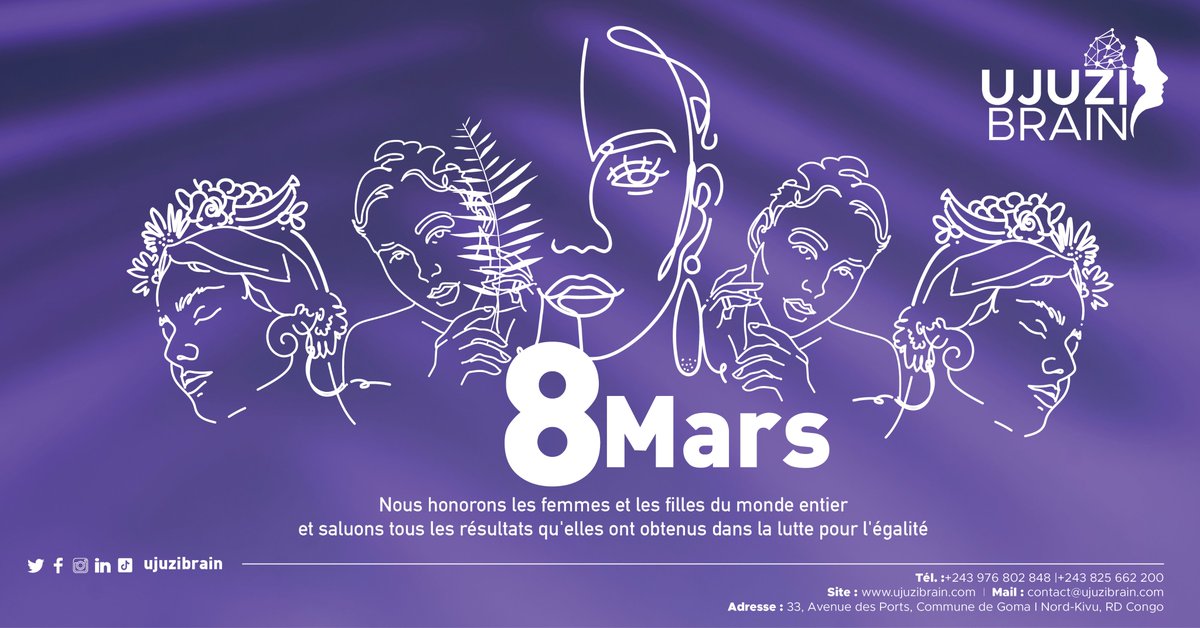 UjuziB's tweet photo. Nous honorons les femmes et les filles du monde entier et saluons tous les résultats qu'elles ont obtenus dans la lutte pour l'égalité
#ujuzibrain #femme #8mars #FemmeDigitale #Techwoman #UjuziLady https://t.co/OCu4i7sE3L