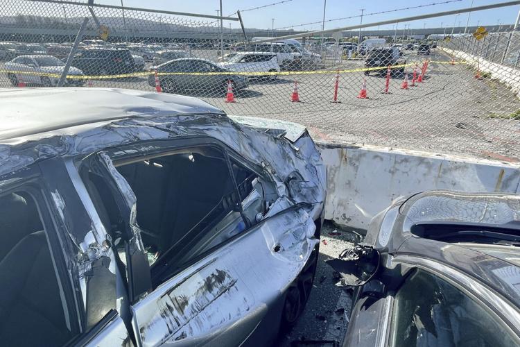 JacdecNew's tweet photo. United Airlines Boeing 777-200 (N226UA, built 2001) lost the aft inner wheel on the left maingear moments after getting airborne from runway 28L at San Francisco-Intl AP (KSFO), CA. The wheel fell into a parking lot demolishing a parked car. No one on the ground was injured. Flight #UA35 to Osaka discontinued the flight and diverted to Los Angeles (KLAX) about 2 hours later.
https://t.co/xZWMz68ge9 https://t.co/YNAqp9vWg6