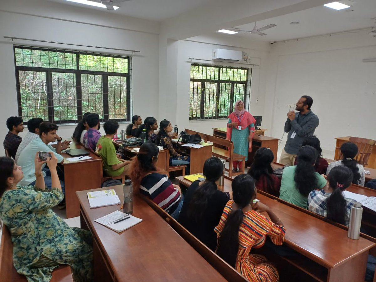 IIMC_India's tweet photo. Amal Maheswar KAS, Deputy Collector (Elections) Kottayam leads a #VoterAwarenessProgram as part of Systematic Voters' Education and Electoral Participation program (SVEEP) of ECI at @iimckottayam campus.

#VotersEducation #electoralparticipation #ElectionCommissionOfIndia https://t.co/CiymD3olKl