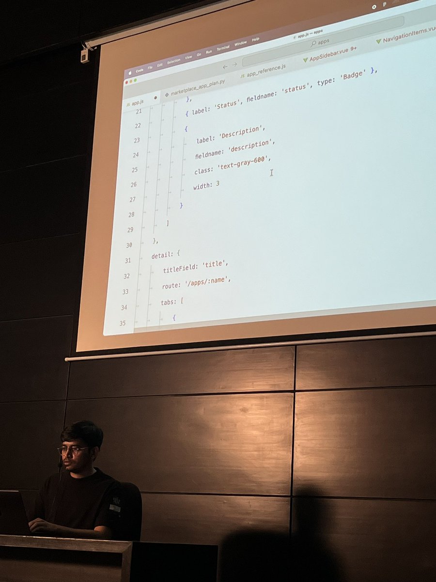 ritvik_sardana's tweet image. @netchamp_faris talking about the new Frappe Cloud Dashboard.

Create UI just by defining an Object 🥵🔥🔥

#frappebuild