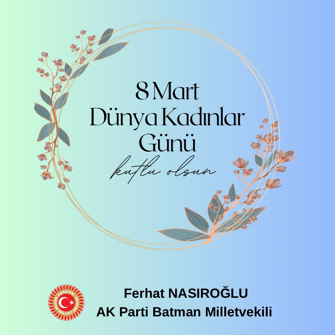 fnasiroglu's tweet photo. Sevgileriyle, emekleriyle, nezaketleriyle, şefkat ve merhametleriyle daima yanımızda olan kadınlarımızın #8Mart Dünya Kadınlar Günü kutlu olsun. https://t.co/GA6jQ0JyRm