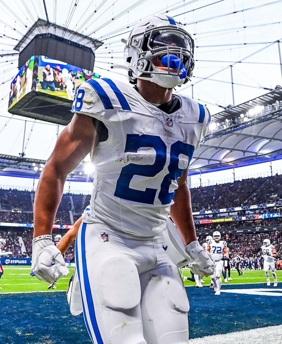 CoachBrockAGS's tweet photo. Following 2024 where he was the rushing champ, JT earned the biggest RB deal in AGS at $25m.

2025 was not kind as the star RB missed 6 games and averaged a career low YPC amid injury.

After trade speculation, we are here to put the rumors to bed … 

JT is retiring a Colt. https://t.co/WImFGYEKYV