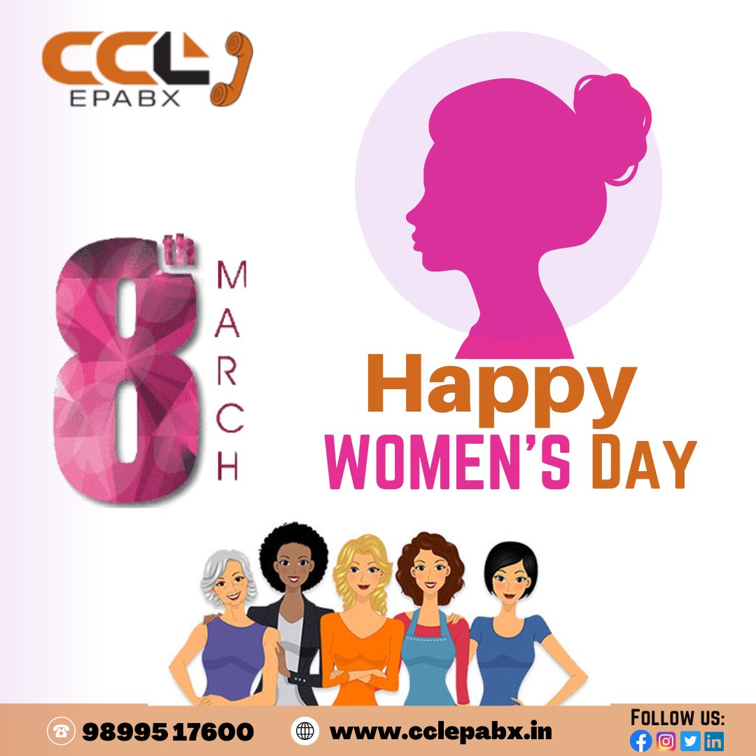 CclEpabx's tweet photo. Wishing a Very Happy Women's Day 🚺to all the wonderful women in the world. Each one of you is truly inspirational and incredible.
#happywomensday #womensday #cclepabx #WomanDayGift https://t.co/XHC2NzFR26