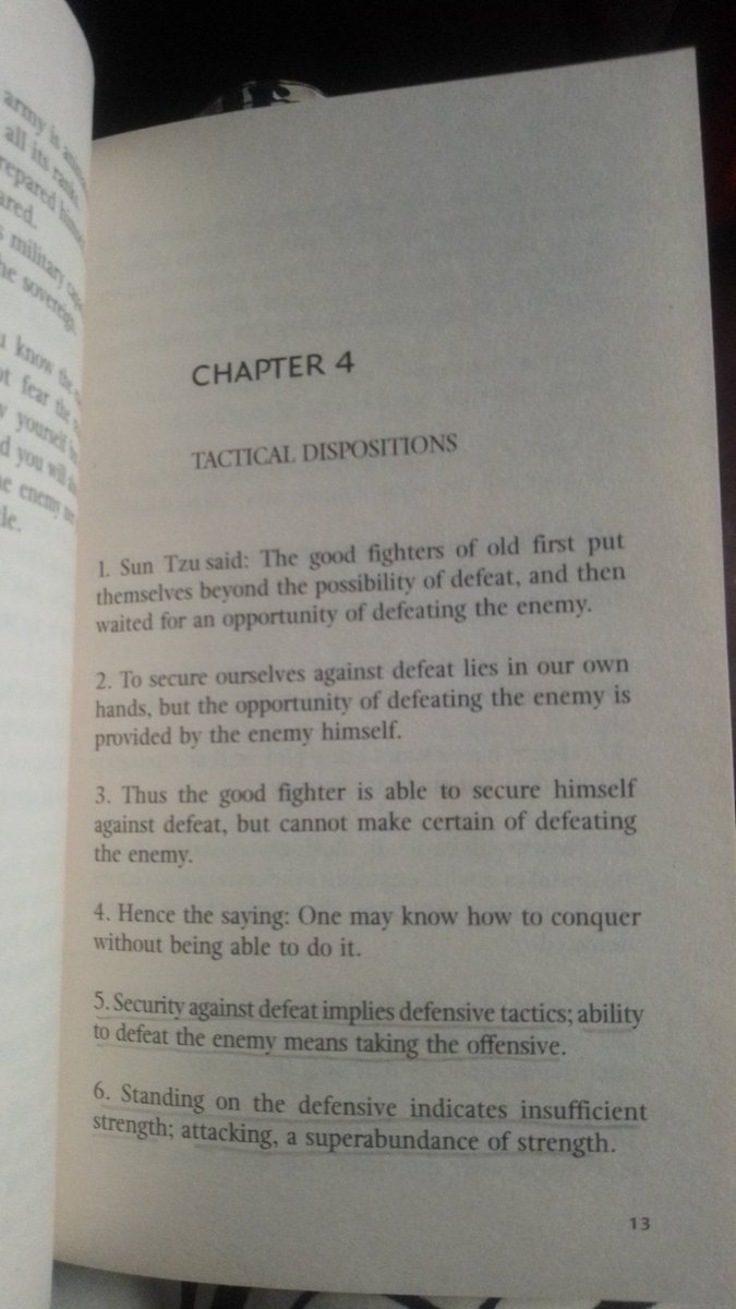 SoraZa01's tweet photo. Difficult tasks not done yet?

Attack it now or stay on the defence.

---
Excerpt from Chapter 4 - The Art of War by Sun Tsu:

"6. Standing on the defense indicates insufficient strength; attacking, a super abundance of strength."
--- https://t.co/NGrHJDg15Y