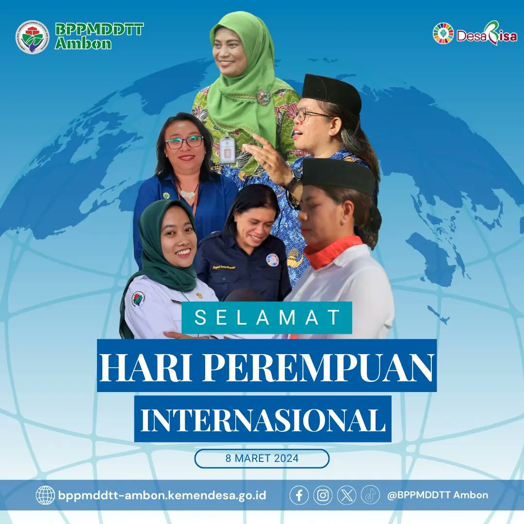bppmd_ambon's tweet photo. Selamat Hari Perempuan Internasional
(International Women's Day).

#internationalwomensday
#hariperempuaninternasional
#Sdgs
#SDGsDesa
#desabisa
#MulaiDariDesa 
#KementerianDesaPDTT 
#BPPMDDTTAmbon https://t.co/us08k1ozWV
