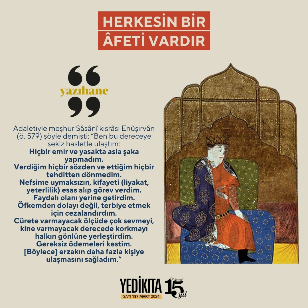 yedikitadergisi's tweet photo. Sekiz Kıymetli Haslet!
#yazıhane #enuşirvan #haslet https://t.co/vz6bPp7ghe