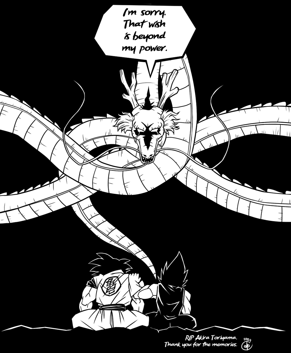 dippypradipta's tweet photo. RIP Akira Toriyama.
You're my inspiration for my drawings.
Thank you for your art. @DB_official_en 
#DragonBallZ https://t.co/mBwr0GPj5l