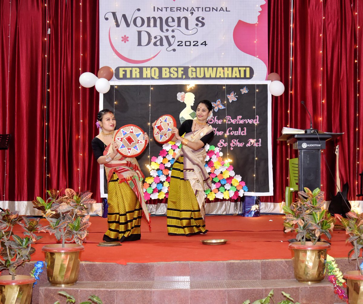 Prahari Sanginis of #BWWA under #BSF Guwahati Ftr celebrated #InternationalWomensDay on the theme of 'Inspire Inclusion'. Hairstyle competition, Cooking competition and colourful cultural programme were also conducted with zeal & enthusiasm