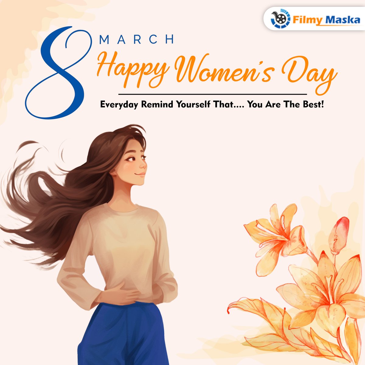 FilmyMaska's tweet photo. 🎉 Happy Women's Day from FilmyMaska! 🌟 Today, we salute the countless women who bring magic to the world of cinema and beyond. 

#WomensDay #WomenInFilm #FilmyMagic #FilmyMaska 🎥👩‍🎬🌟 https://t.co/y7Urr0Hu5y