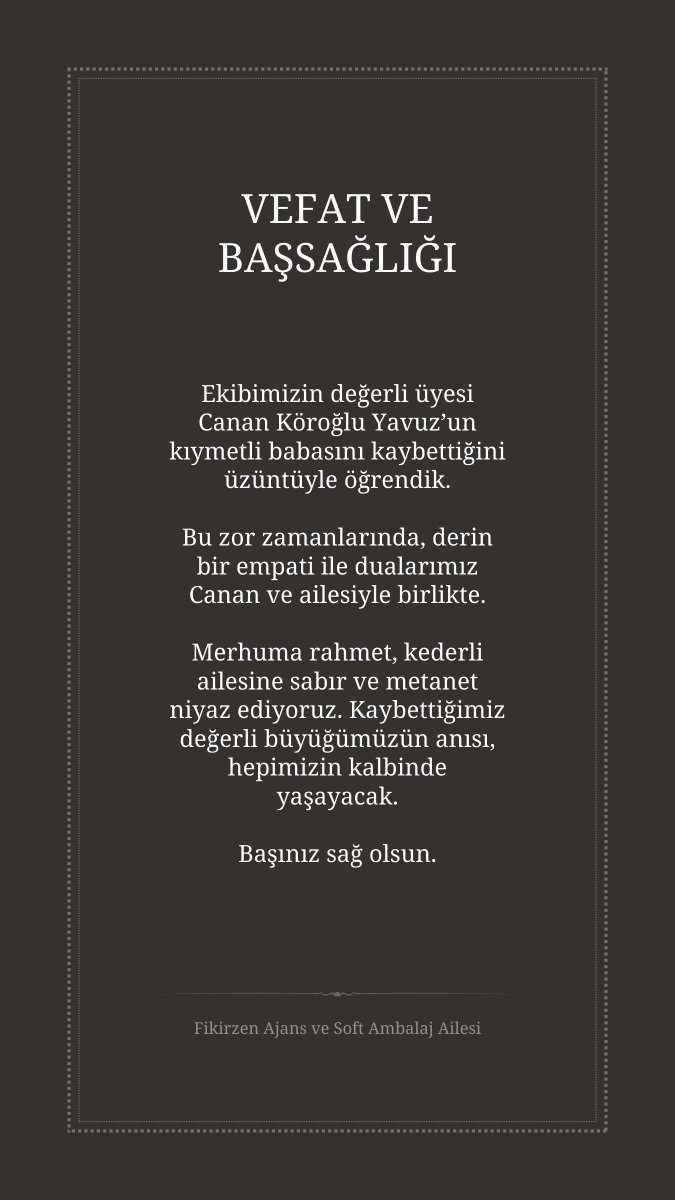 VEFAT VE BAŞSAĞLIĞI