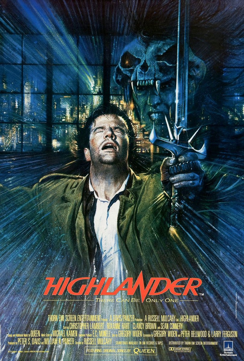 FilmNewsNos's tweet photo. 🎬MOVIE HISTORY: 38 years ago today, March 7, 1986, the movie ‘Highlander’ opened in theaters!
#ChristopherLambert #SeanConnery #ClancyBrown #RoxanneHart @beatieedney #AlanNorth #JoPolito #SheilaGish @HughQuarshie #CeliaImrie #ChristopherMalcolm #PeterDiamond #RussellMulcahy https://t.co/U3koJj5ieL