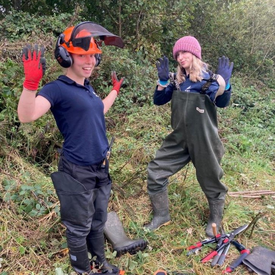 Happy #InternationalWomensDay ! Our fabulous placement students ED & Meg are two examples of inspirational #women, getting stuck into all aspects of wetland conservation. #InspireInclusion #IWD #IWD2024