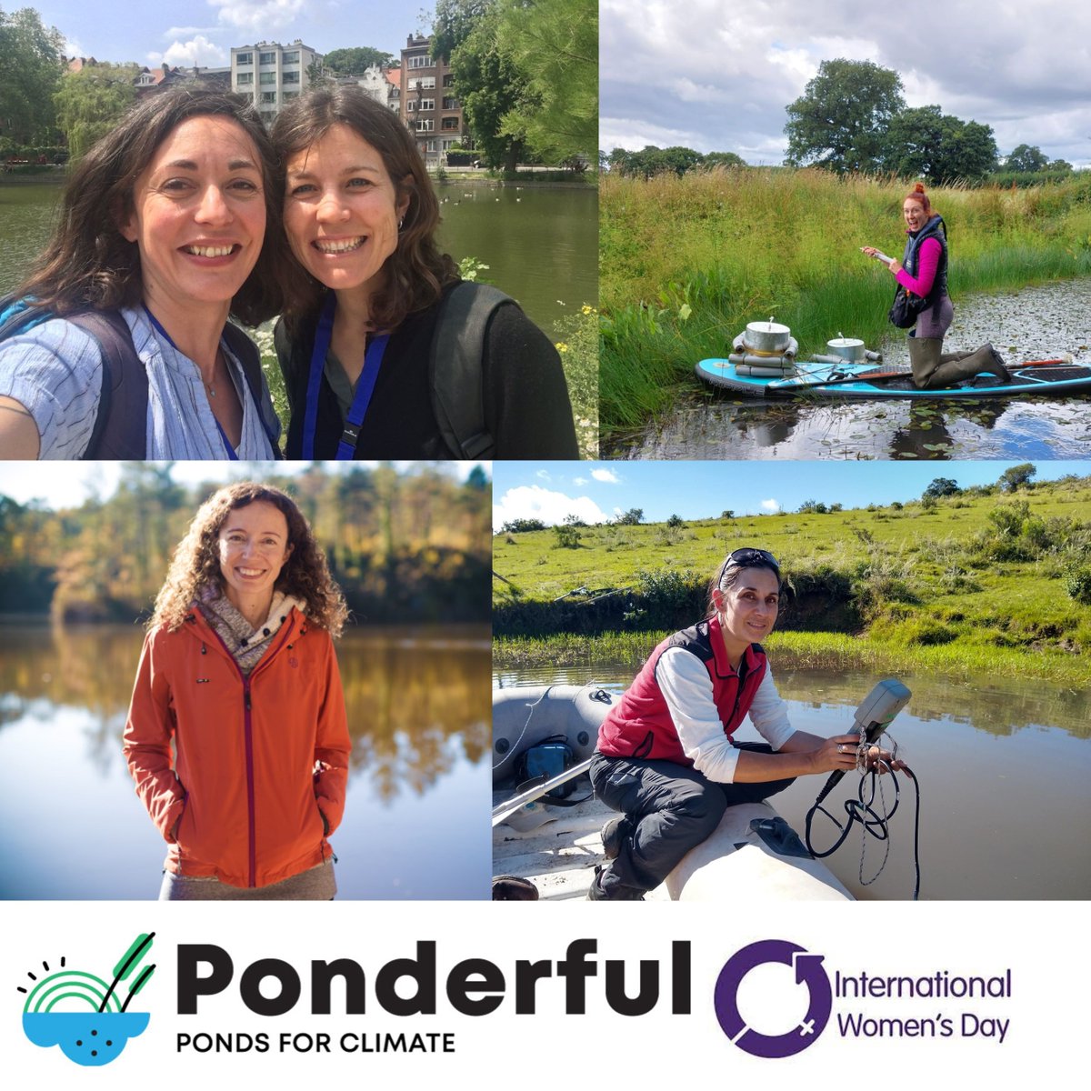 It’s #InternationalWomensDay Led by a female chair, the EU Horizon 2020 #PONDERFUL project is proud to include many brilliant women whose expertise is helping us discover how ponds can help us adapt to climate change. #InspireInclusion Find out more: ponderful.eu