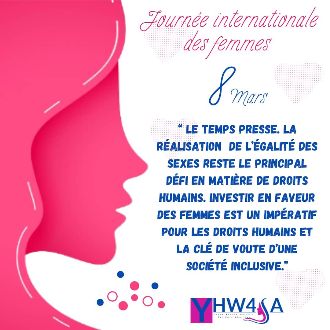 reseauyhw4sa's tweet photo. Aujourd’hui la JIF 2024 C’est l’occasion unique de rappeler le rôle du soignant dans cette lutte: Investir en faveur des femmes c’est également assurer des soins de qualités aux femmes.
Le réseau des jeunes professionnels de santé pro choix réitère son engagement envers la femme https://t.co/2I9hJfcrQx