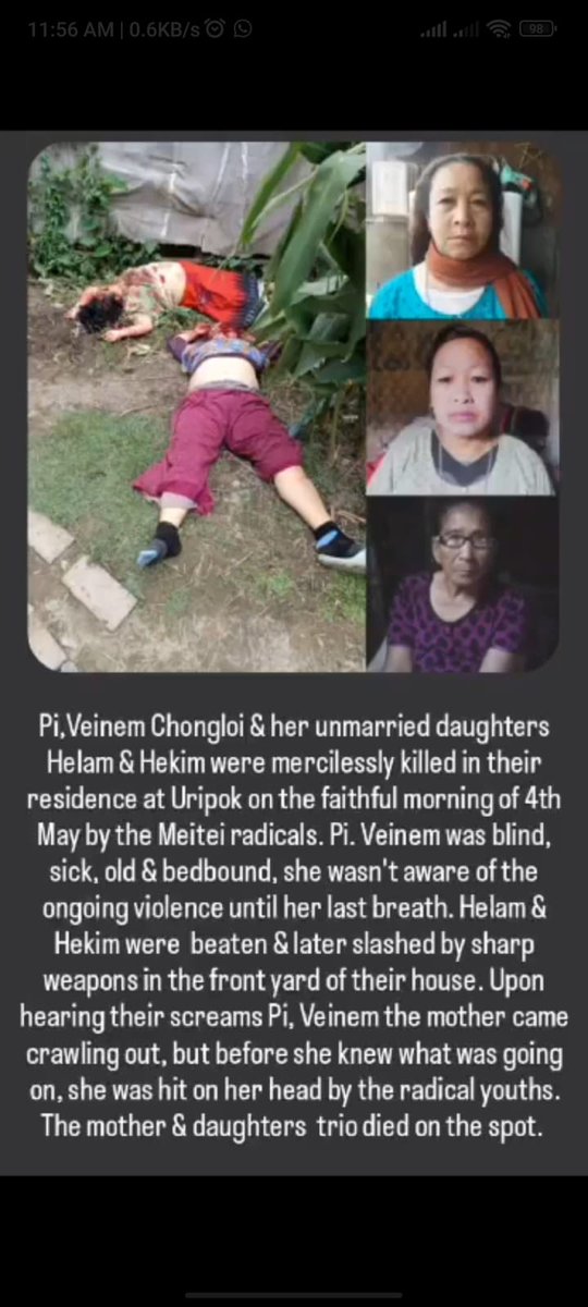 KhupLhungdim's tweet photo. On #InternationalWomensDay we highlight the injustice faced by Kuki-Zo women in #ManipurViolence. Unsurprisingly Meiteis even justified the raped tortured &amp; killing of Kuki-Zos.

Rest in Peace
#WhyModi
Prime Minister Narendra Modi
President Biden
Bharat Mandapam
#WomenEmpowerment https://t.co/LX91liU4pp