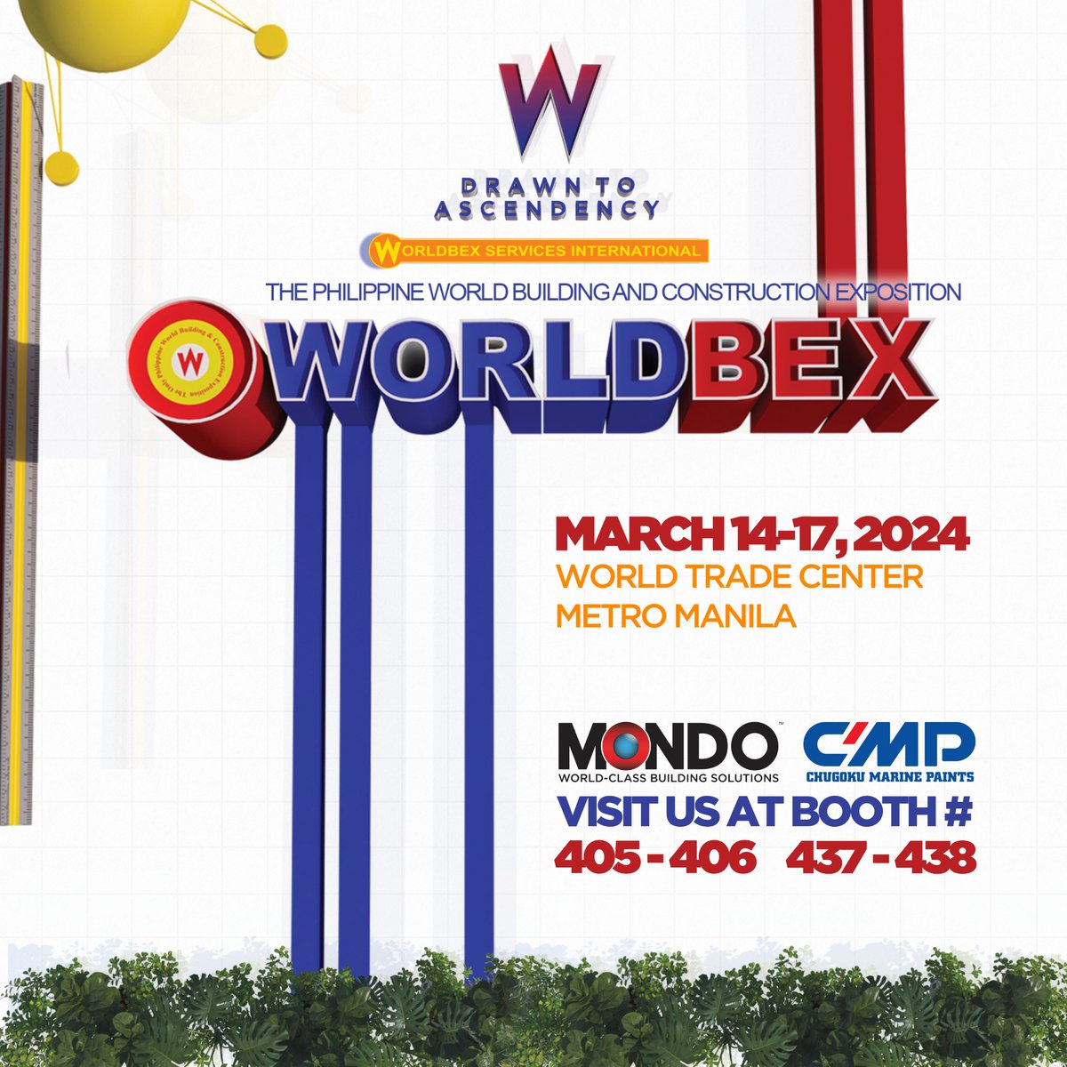 Get ready as the biggest building and design expo in the country is back, and be sure to visit our booth!

Register now for FREE at worldbex.com 

See you there!

#Worldbex2024
#DrawnToAscendancy
#DaviesPaints
#MondoPhilippines