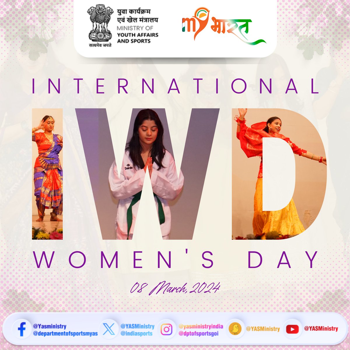 Empowering the Nation, starting from our workplaces! Celebrating the untiring spirit of women by investing in them and accelerating progress at @yasministry and beyond, leading the way towards #Viksitbharat. Happy Women's Day to all the incredible women shaping our future! ⭐️