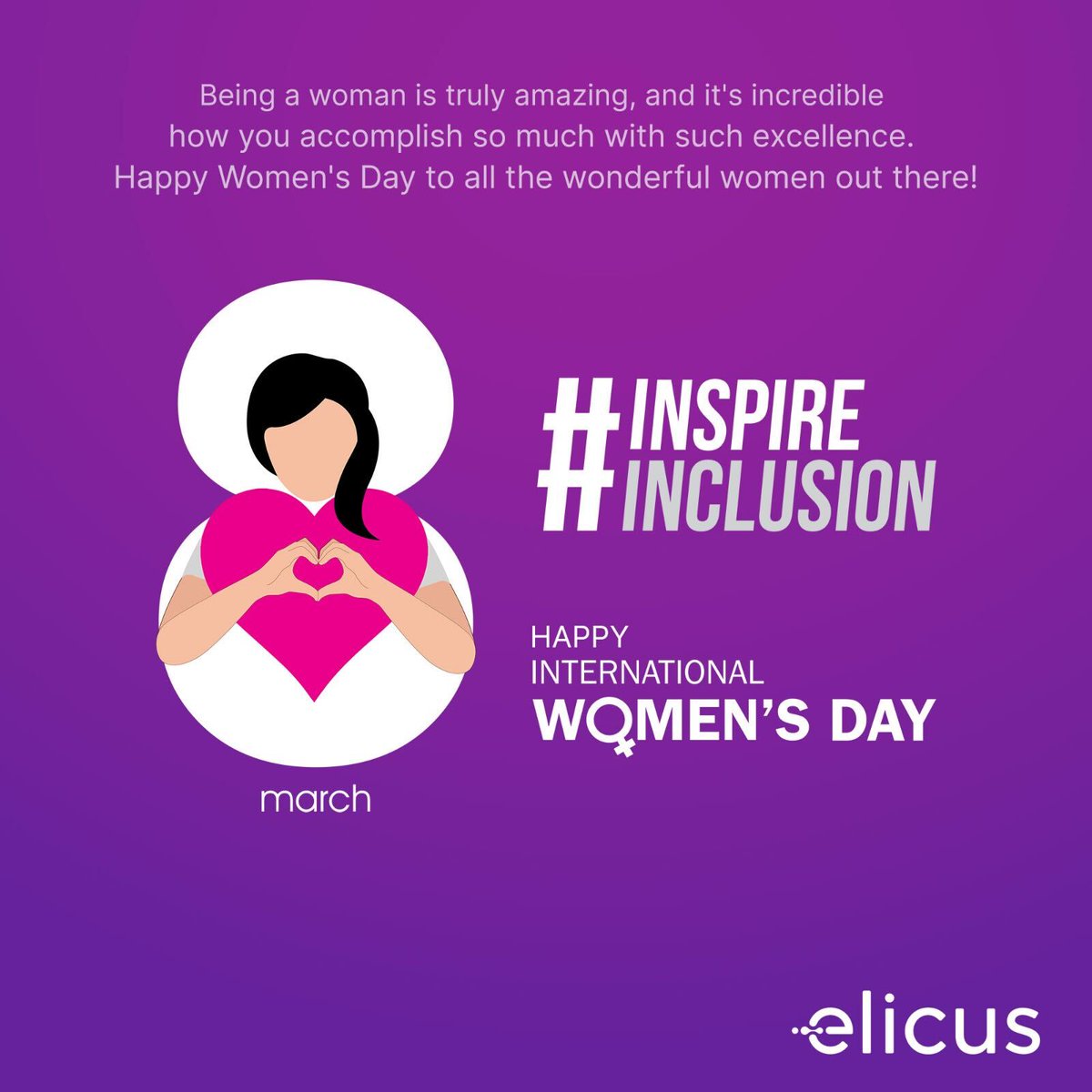 Happy International Women's Day! Sending love, respect, and admiration to all the phenomenal women who enrich our lives and make our world brighter. ✨ #InspireInclusion