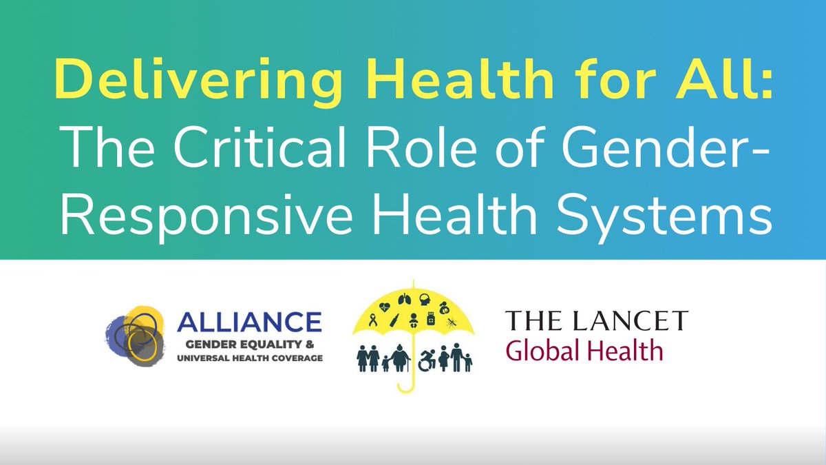 This #IWD2024, our partnerships are calling for a gender-responsive approach to achieve #UniversalHealthCoverage. Health systems strengthening efforts must proactively confront gender bias and discrimination. Learn more in our article in @LancetGH: tinyurl.com/4tkvvf5a