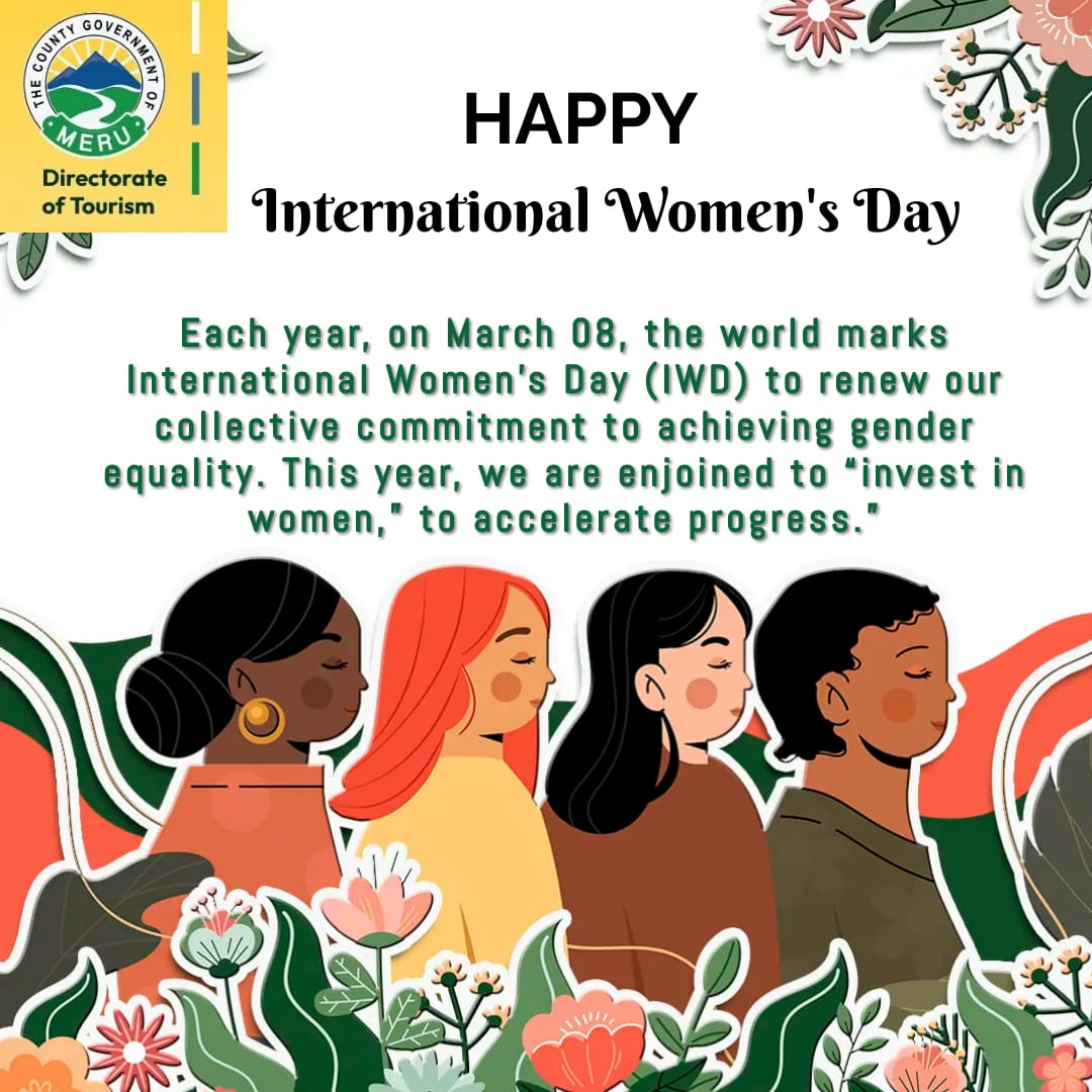 DiscoverMeru's tweet image. #happyinternationalwomensday  is an important annual event celebrated on March 8.

The campaign theme for International Women's Day 2024 is "Invest in women: Accelerating progress". 

#Women #karibumeru #tembeamer
