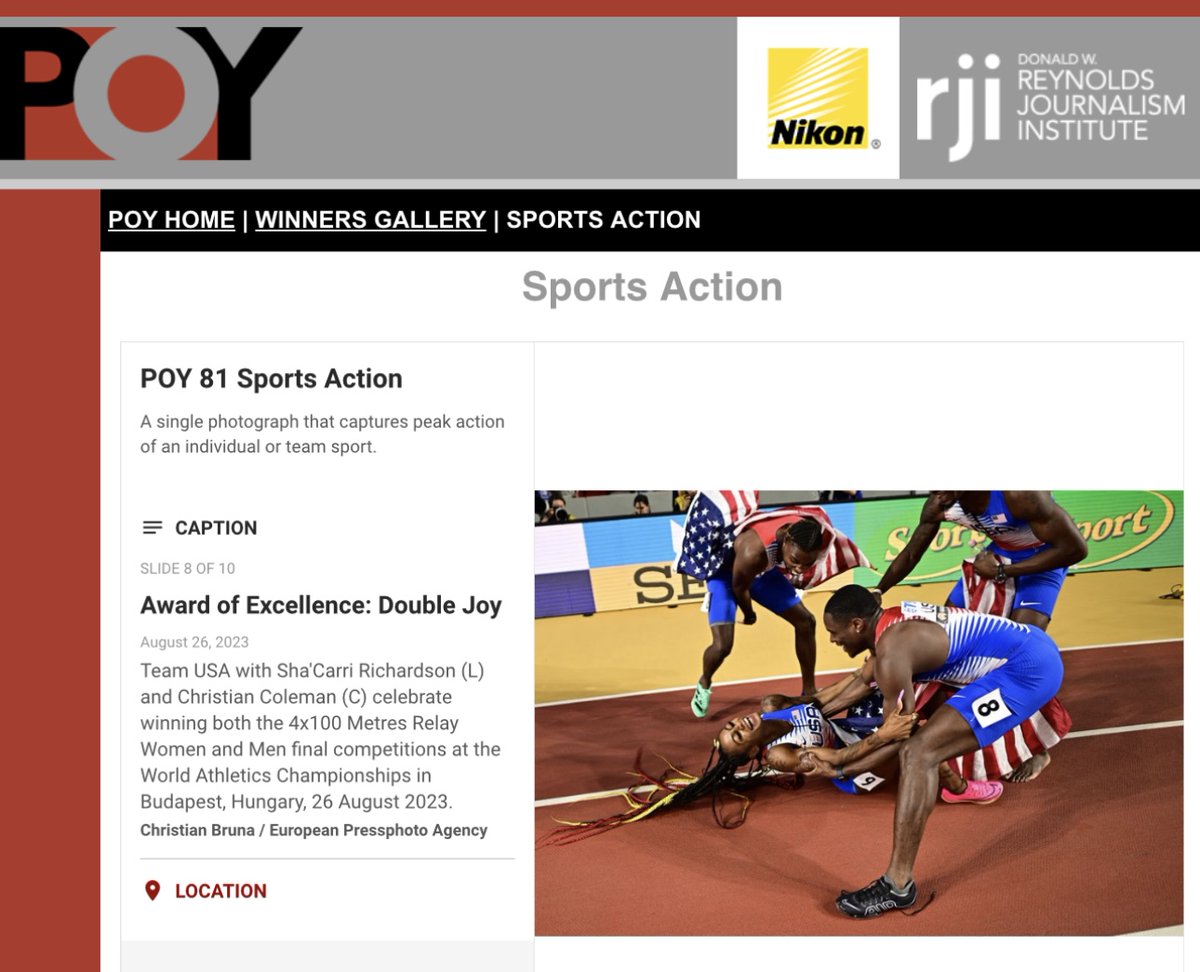 Award of Excellence: Double Joy 81st POY Pictures of the Year International @EPA_Images