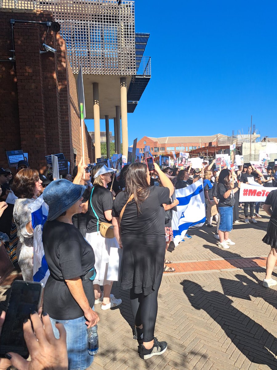 Benji_Shulman's tweet photo. #InternationalWomensDay  Protest at the @ConCourtSA with the @SAJBD and women organizations coalition. #BringBackOurGirls #BringThemHome https://t.co/O9QhOHTCQO