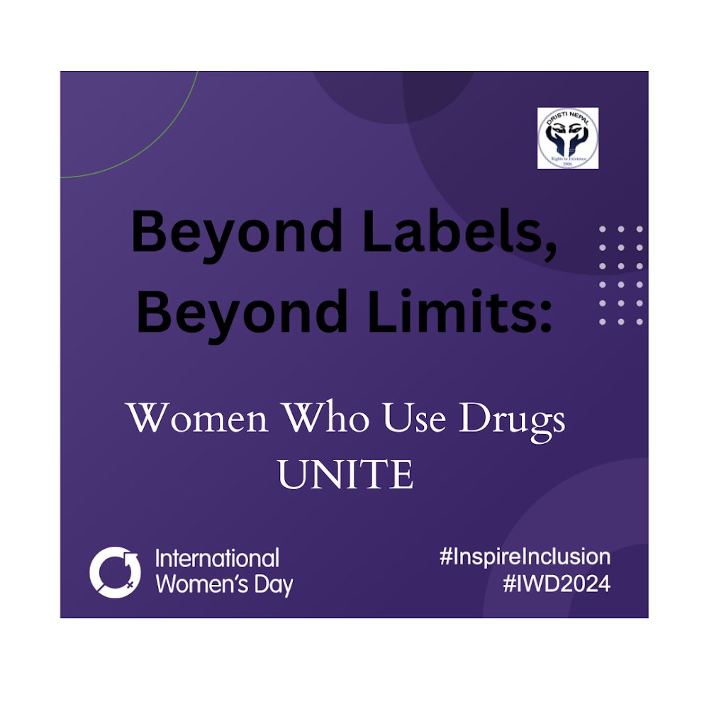 Dristi_Nepal's tweet photo. Today,#InternationalWomensDay2024 , let’s talk about undeniable truth: Everyone deserves a space to thrive, free from judgment and stigmaLet’s remember that women who use drugs are not exceptions,they deserve dignity, respect, and support just like anyone els.#DristiNepal https://t.co/s5SLPrYCso