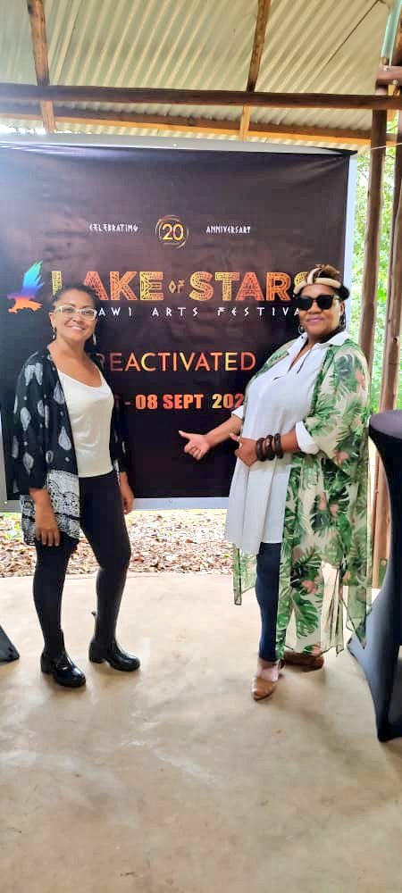 ZilanieGondwe's tweet photo. InternationalWomensDay 
#InvestInWomenAccelerateProgress Sharmila &amp; Zilanie - the women who lead @LakeofStars 
On average the festival brings $1.8 million into the #Malawi economy.  It is the country's premier tourism marketing product #LakeOfStarsReactivated https://t.co/vqWjaKo1Bq