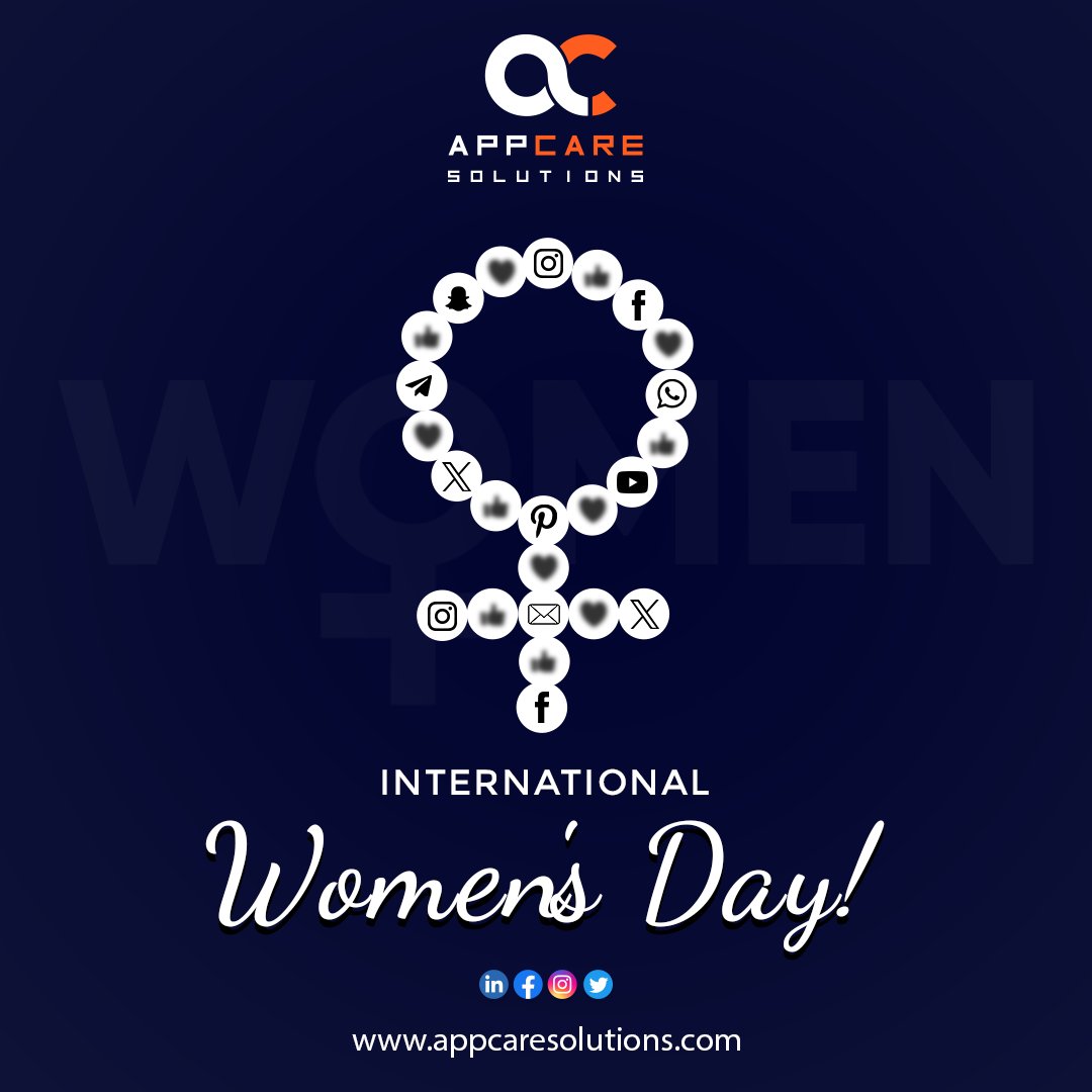 appcaresolutio's tweet image. Happy International Women's Day from AppCare Solutions, where every woman's journey is celebrated and supported. Here's to the strength, creativity, and success of women in the world of digital marketing.

#appcaresolution #internationalwomensday #digitalmarketing